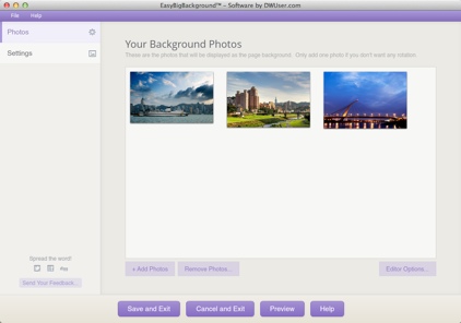 EasyBigBackground - Full-screen background images made ridiculously easy